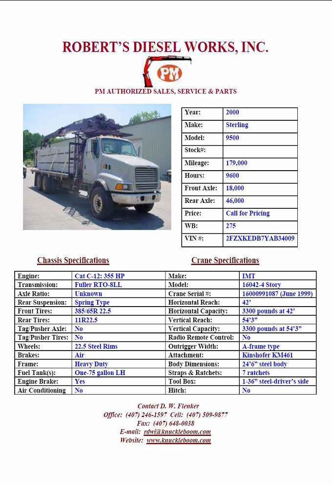 2000_sterling_drywall_truck_for_sale